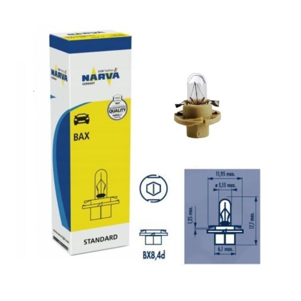 BX8,4d 1.5W glødelampe